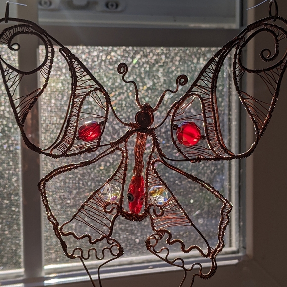 Artisan Suncatcher Butterfly Ornament - Picture 2 of 11
